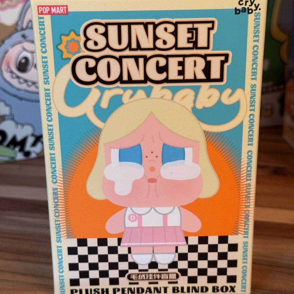 Popmart Sunset Concert Crybaby Plush Pendant Blind Box